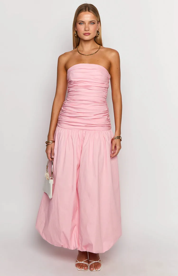 Boulevard Pink Strapless Maxi Dress sold by Beginning Boutique product image thumbnail 2