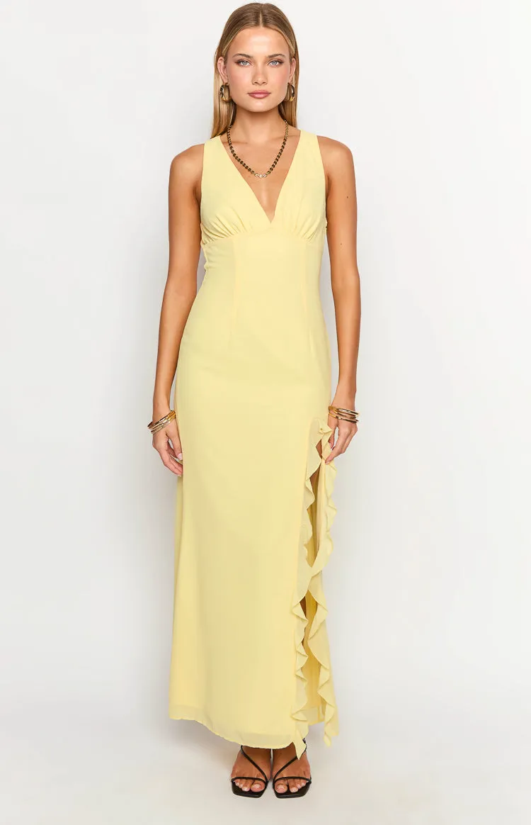 Kris Yellow Maxi Dress sold by Beginning Boutique product image thumbnail 2