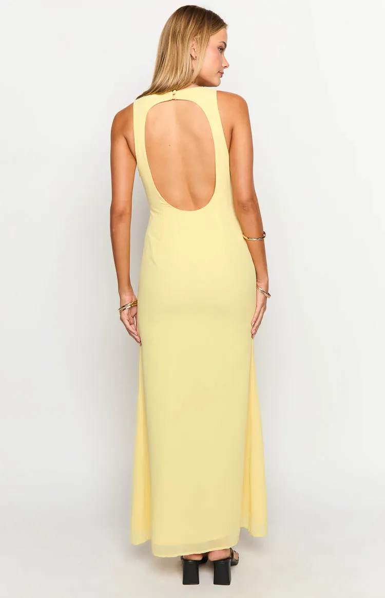 Kris Yellow Maxi Dress sold by Beginning Boutique product image thumbnail 5