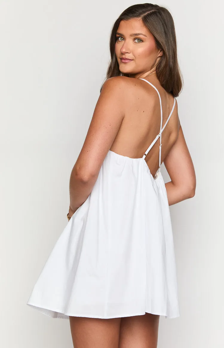 Lulu White Mini Dress sold by Beginning Boutique product image thumbnail 5