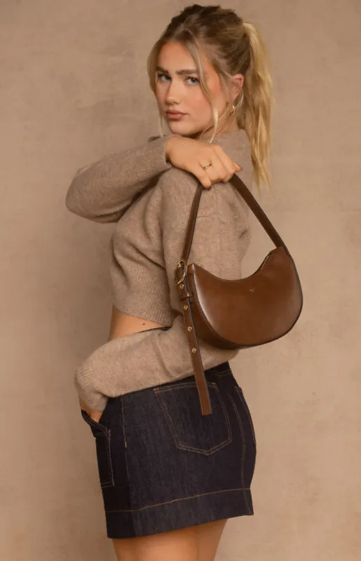 Peta And Jain Goldie Brown Shoulder Bag sold by Beginning Boutique