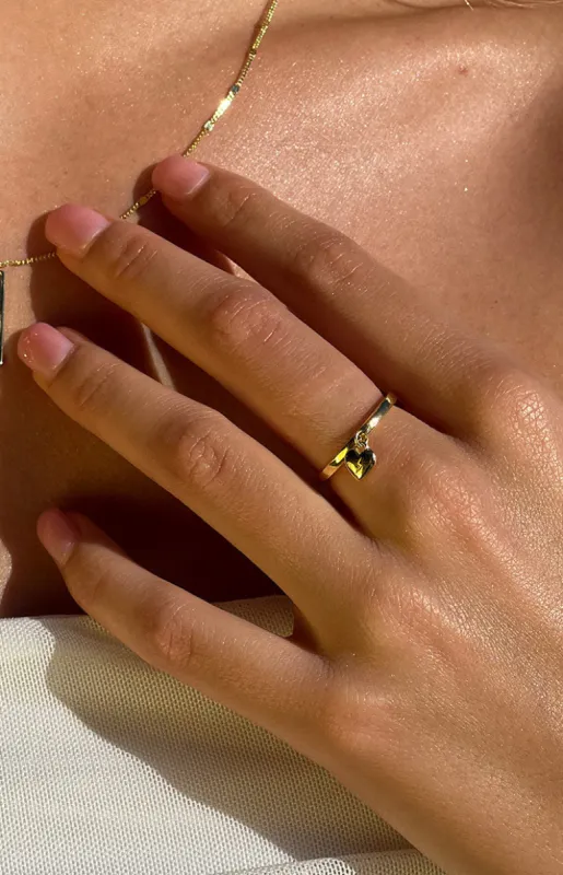 Lovestruck Lou Gold Chrissi Ring sold by Beginning Boutique