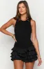 Oh My Black Playsuit sold by Beginning Boutique