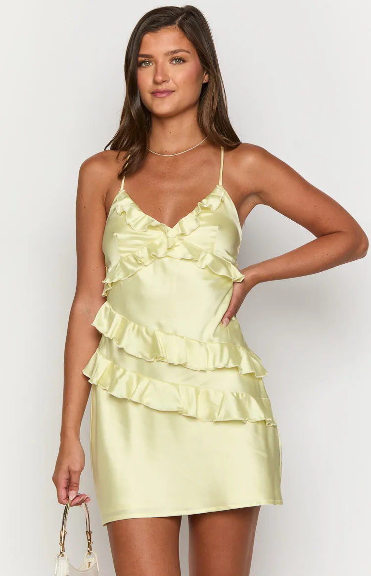 Lydia Yellow Mini Dress sold by Beginning Boutique product image thumbnail 2