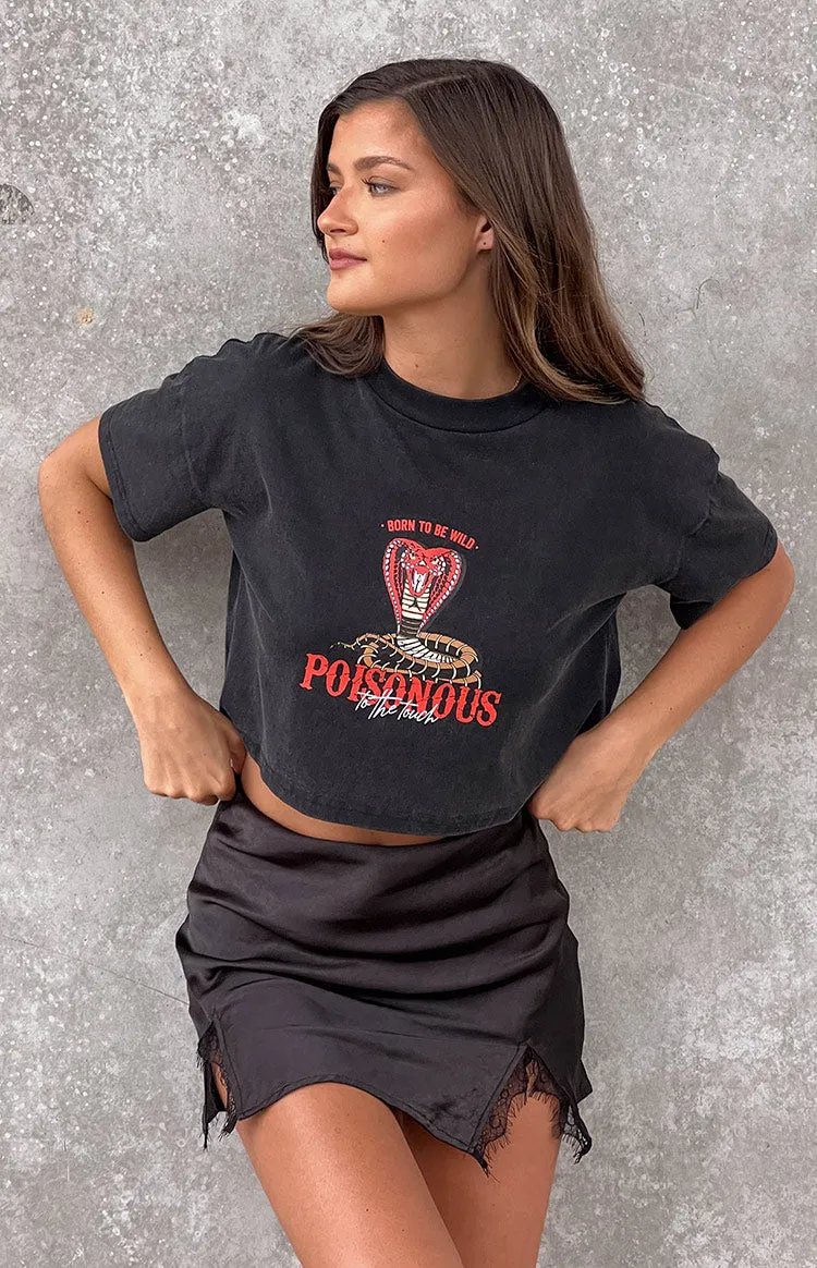 Born Wild Black Tee sold by Beginning Boutique