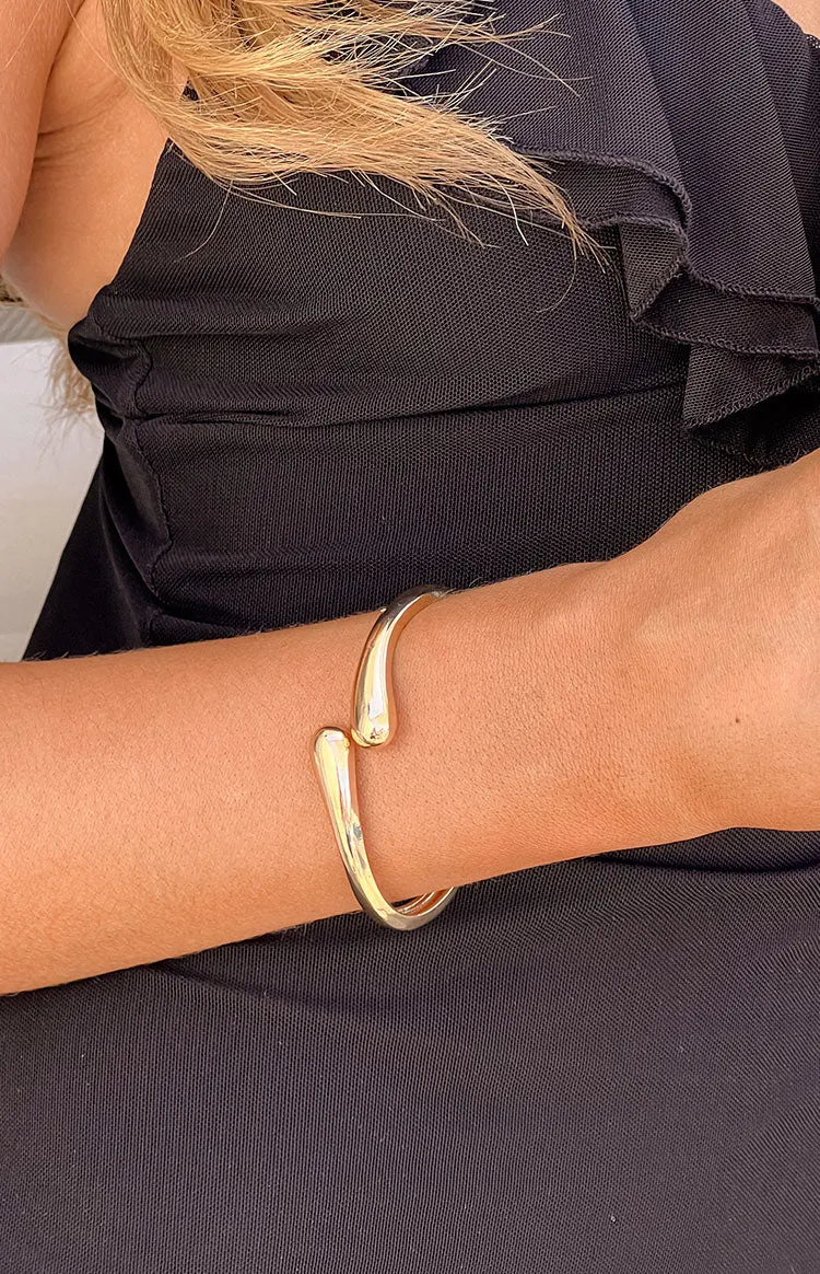Juno Gold Cuff Bracelet sold by Beginning Boutique product image thumbnail 4