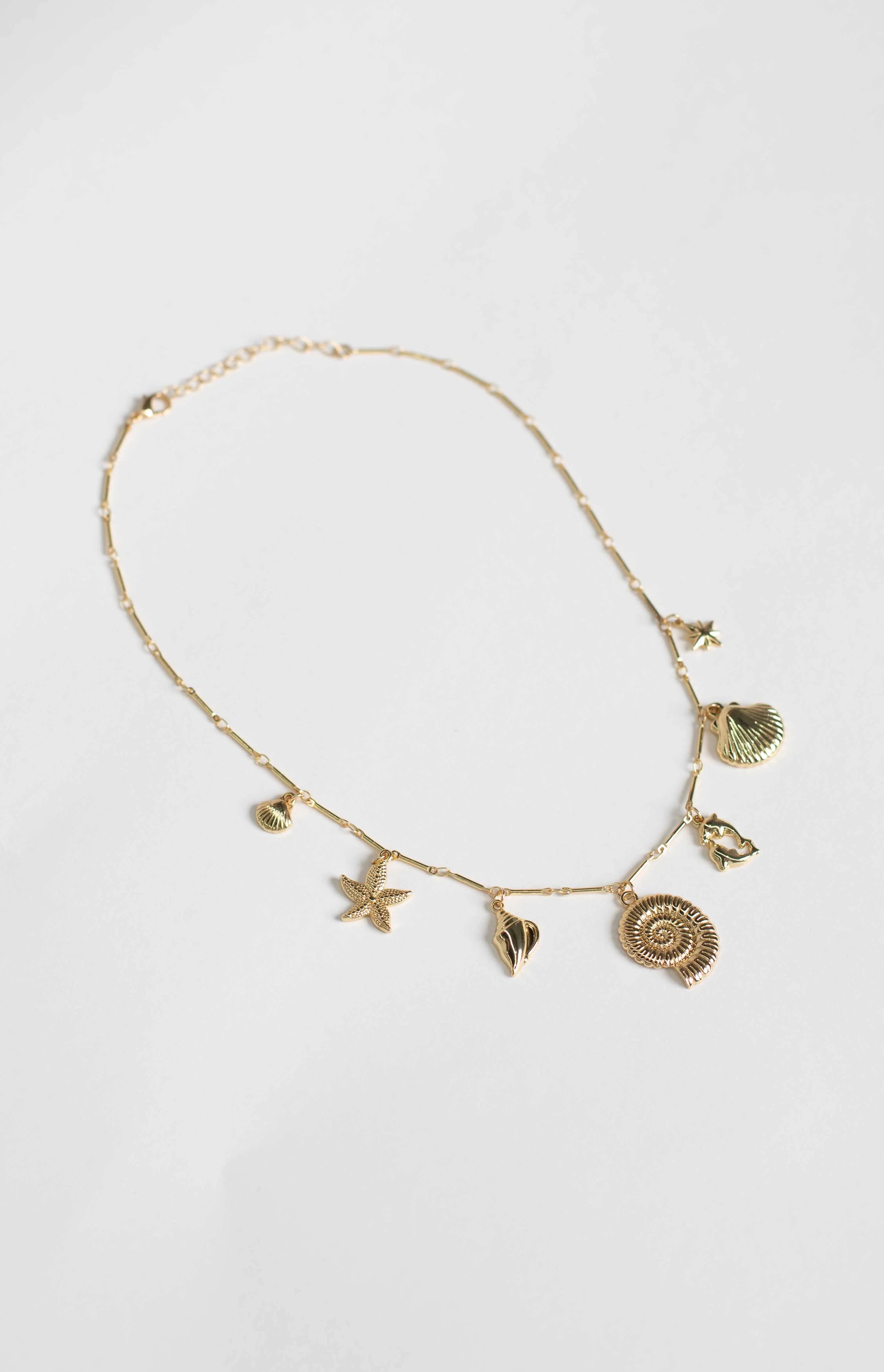 Myra Gold Pendant Necklace sold by Beginning Boutique product image thumbnail 3