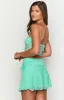 Stay Teal Lace Mini Skirt sold by Beginning Boutique