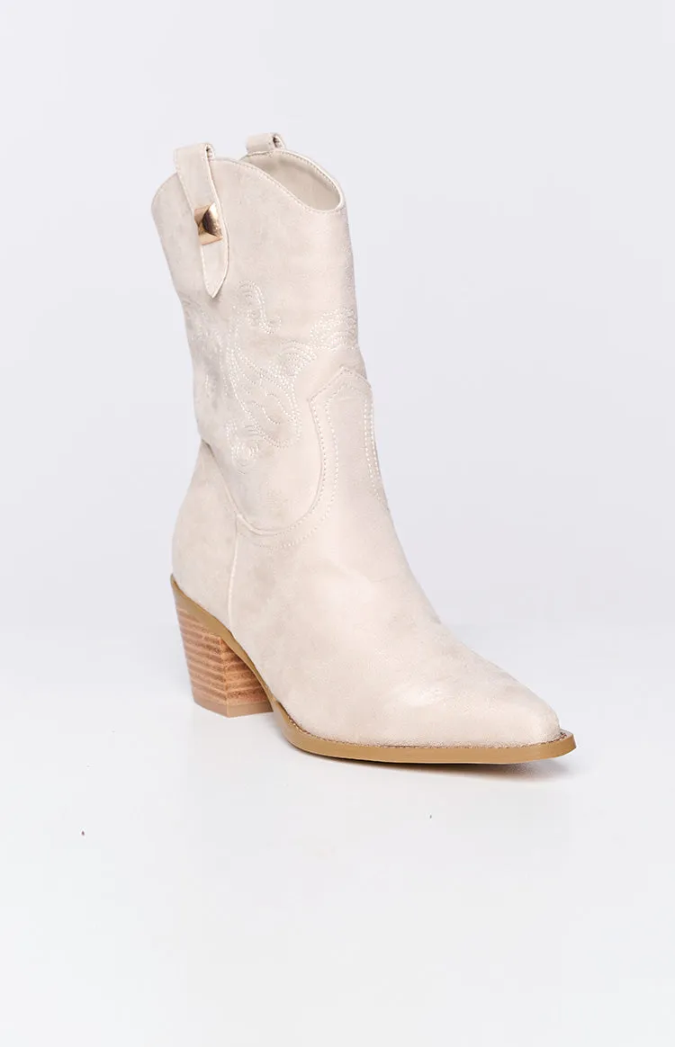 Billini Darla Sand Cowboy Boots sold by Beginning Boutique product image thumbnail 3