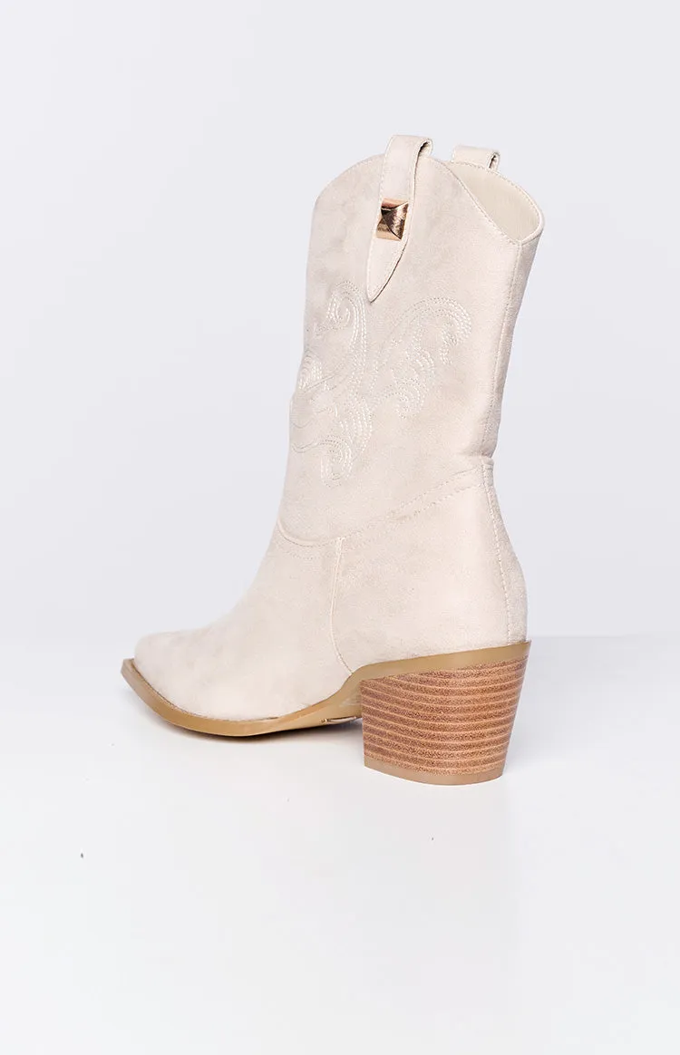 Billini Darla Sand Cowboy Boots sold by Beginning Boutique product image thumbnail 4