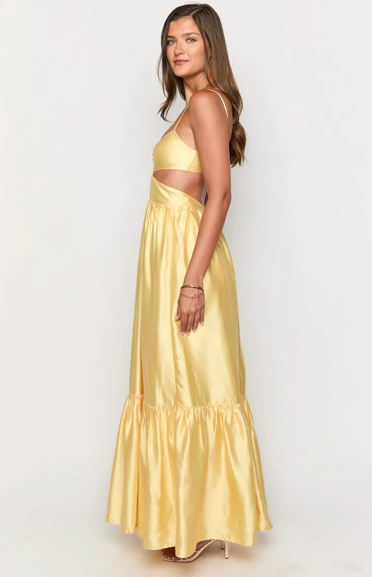 Felicitie Yellow Maxi Dress sold by Beginning Boutique product image thumbnail 4