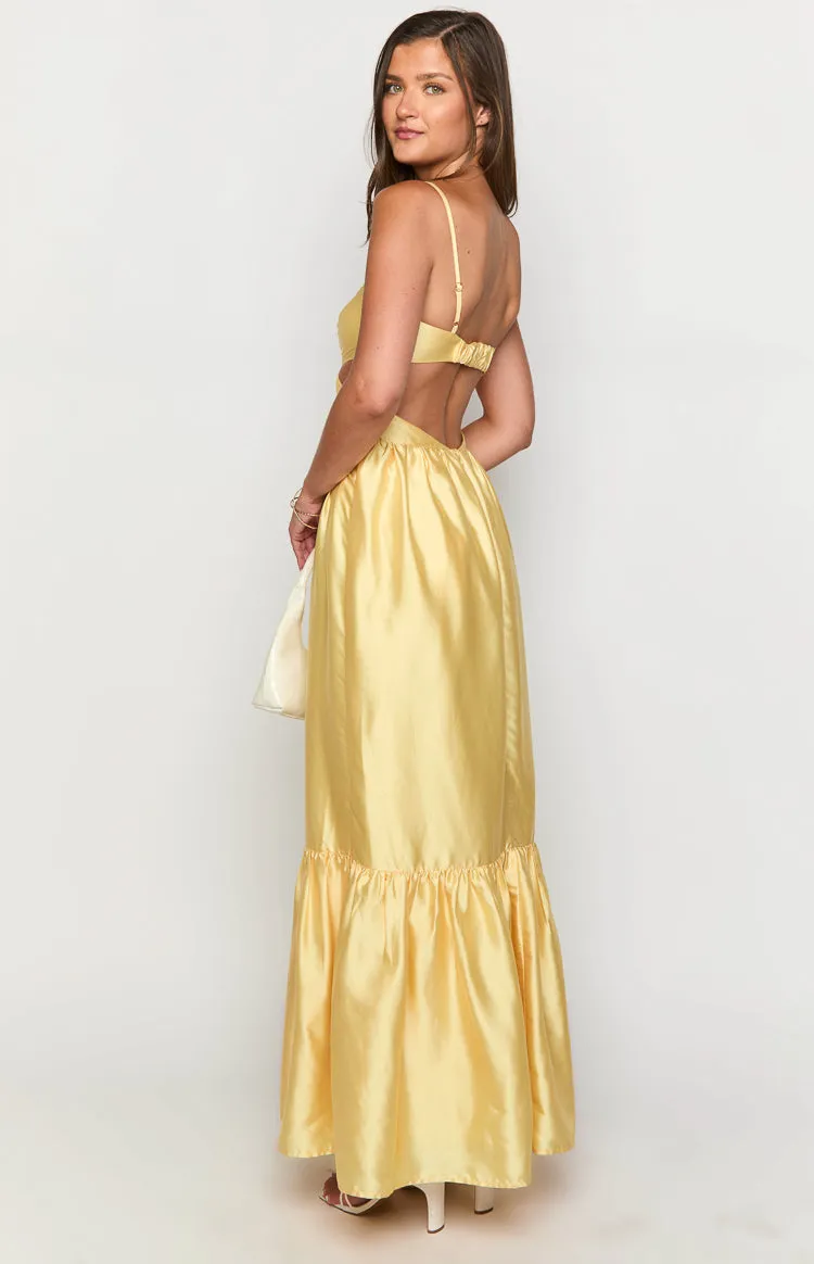 Felicitie Yellow Maxi Dress sold by Beginning Boutique product image thumbnail 5