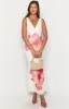 Beck White Floral Print Maxi Dress sold by Beginning Boutique