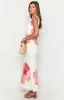 Beck White Floral Print Maxi Dress sold by Beginning Boutique