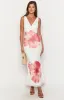 Beck White Floral Print Maxi Dress sold by Beginning Boutique