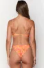 9.0 Swim Montego Orange Floral Underwire Bikini Top sold by Beginning Boutique