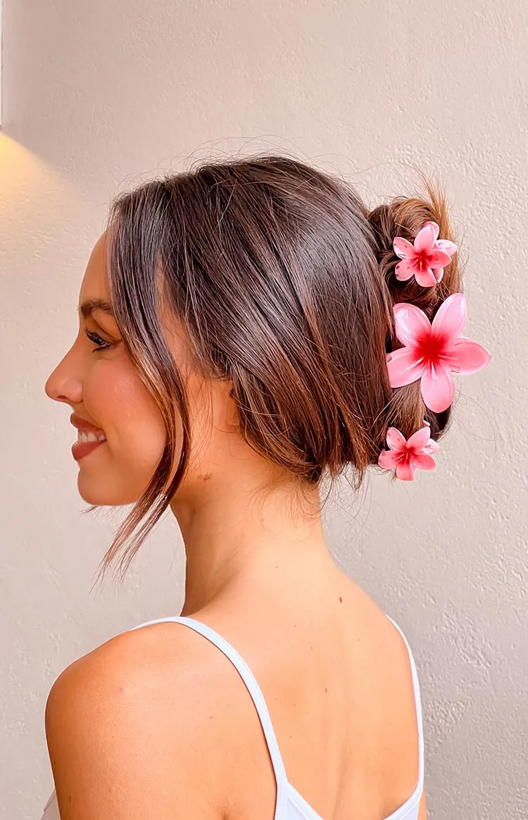 Jaide Pink Flower Clip 3 Pack sold by Beginning Boutique product image thumbnail 2
