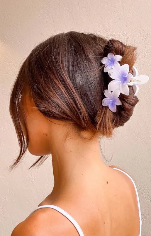 Aria Pink And Purple Flower Clip 2 Pack sold by Beginning Boutique