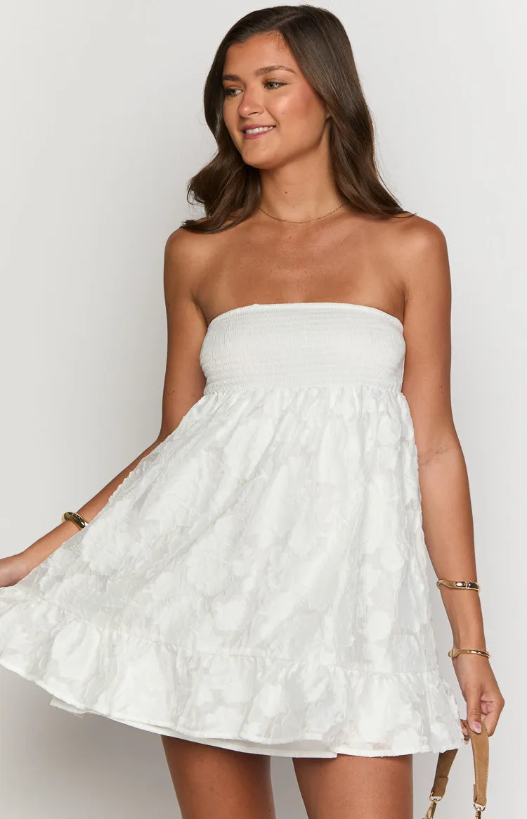 Wiley White Strapless Mini Dress sold by Beginning Boutique product image thumbnail 2