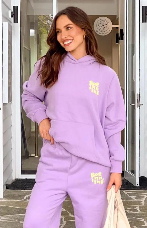 Beginning Purple Snuggle Bubble Hoodie sold by Beginning Boutique