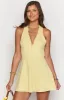 Kaylee Yellow Mini Dress sold by Beginning Boutique