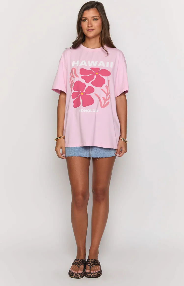 Hawaii Pink Tee sold by Beginning Boutique product image thumbnail 3