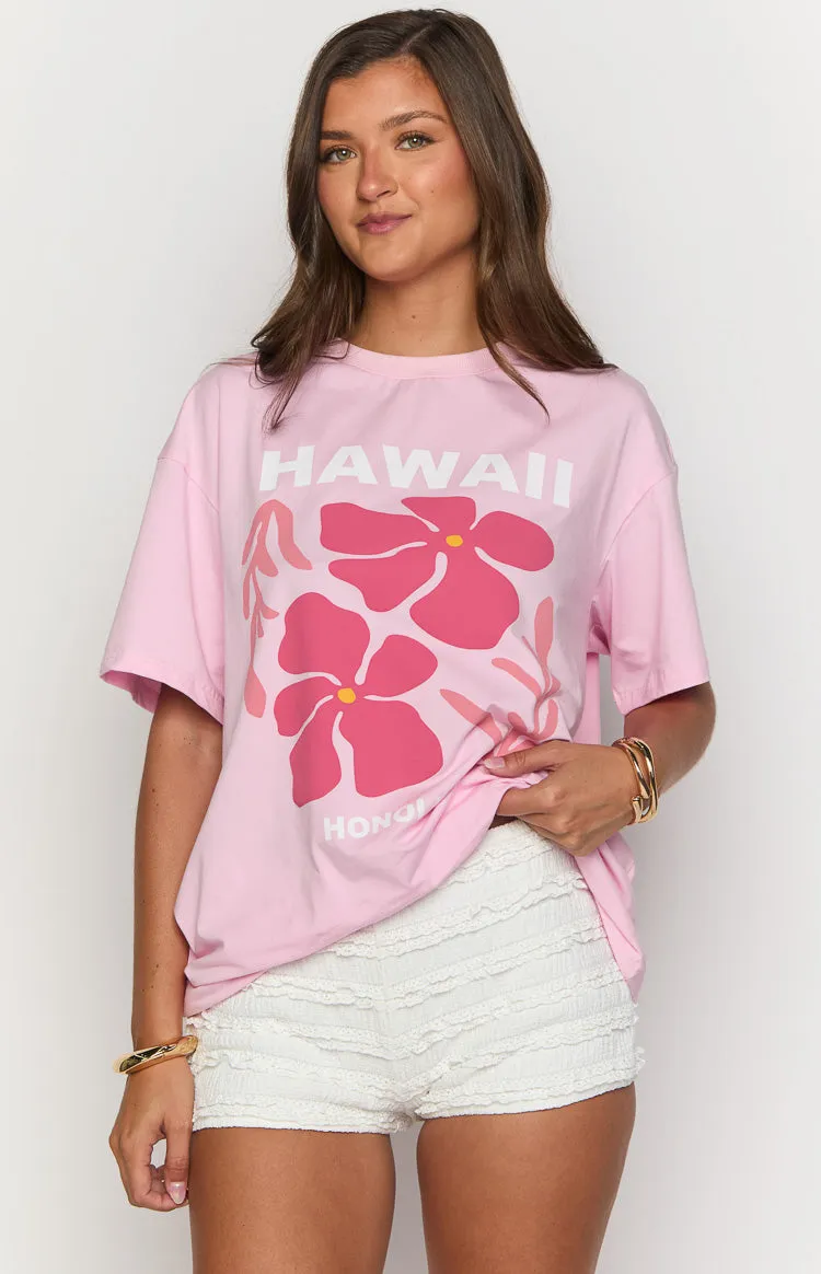 Hawaii Pink Tee sold by Beginning Boutique product image thumbnail 2