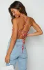 Gina Pink Floral Halter Top sold by Beginning Boutique