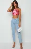 Gina Pink Floral Halter Top sold by Beginning Boutique