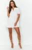 Frances White Linen Tiered Dress sold by Beginning Boutique