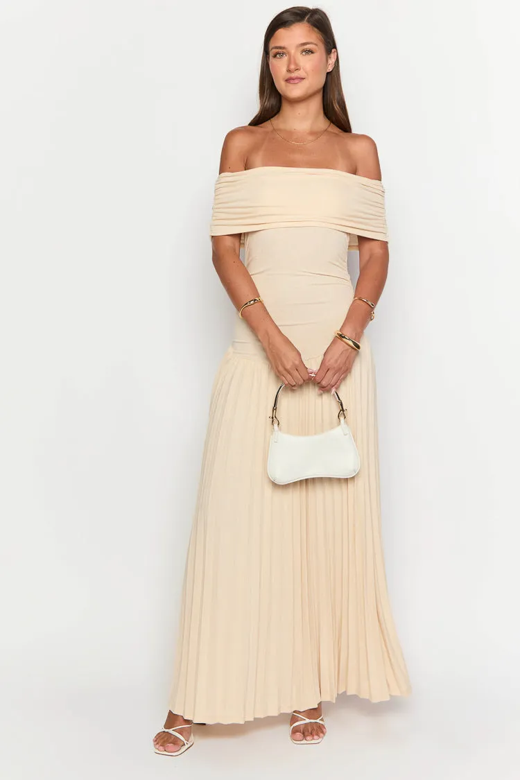 Lioness Field Of Dreams Oatmeal Maxi Dress sold by Beginning Boutique product image thumbnail 3