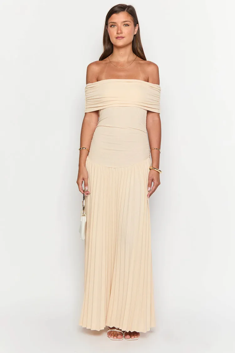 Lioness Field Of Dreams Oatmeal Maxi Dress sold by Beginning Boutique product image thumbnail 2