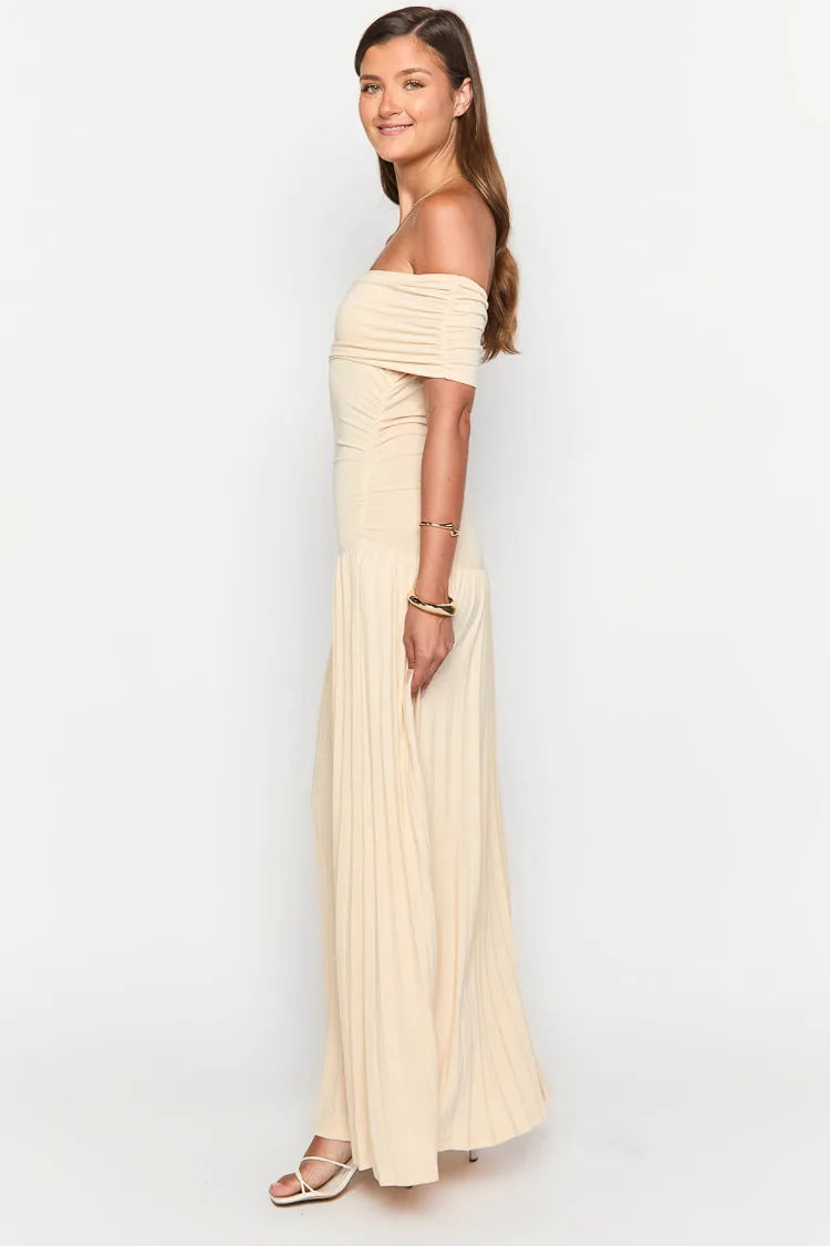 Lioness Field Of Dreams Oatmeal Maxi Dress sold by Beginning Boutique product image thumbnail 4