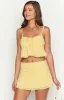 Zyra Yellow Mini Skirt sold by Beginning Boutique