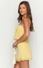 Zyra Yellow Mini Skirt sold by Beginning Boutique