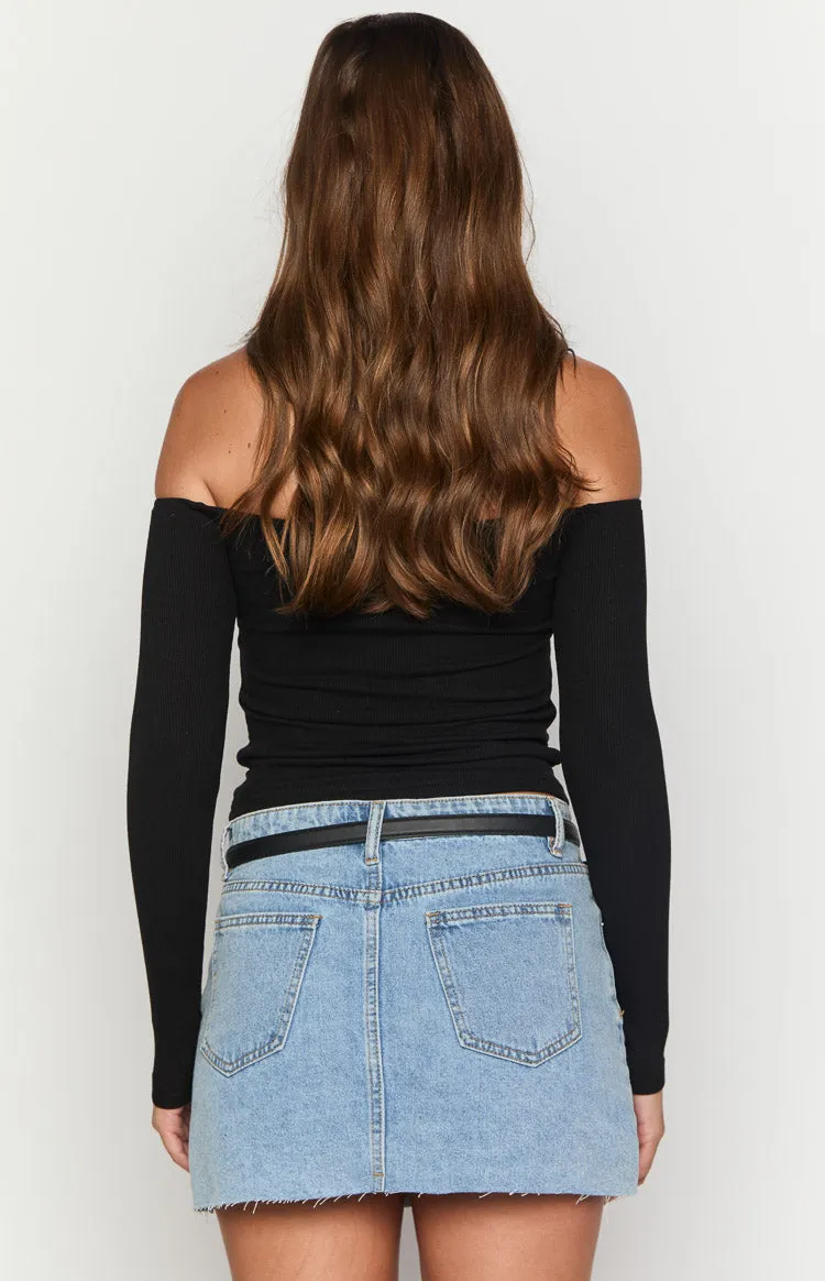 Anabel Black Long Sleeve Top sold by Beginning Boutique product image thumbnail 5