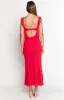 Viona Red Maxi Dress sold by Beginning Boutique