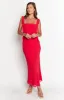 Viona Red Maxi Dress sold by Beginning Boutique