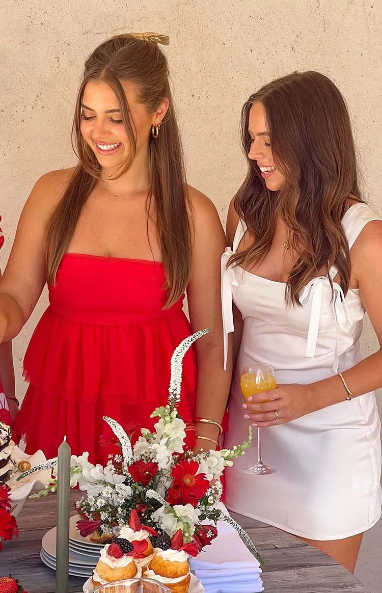 Pheby White Mini Dress sold by Beginning Boutique product image thumbnail 4