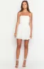 Andy White Strapless Mini Dress sold by Beginning Boutique