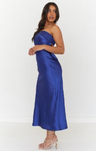 Maiah Navy Maxi Dress sold by Beginning Boutique
