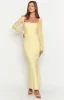 Paityn Yellow Lace Maxi Dress sold by Beginning Boutique