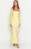Paityn Yellow Lace Maxi Dress sold by Beginning Boutique
