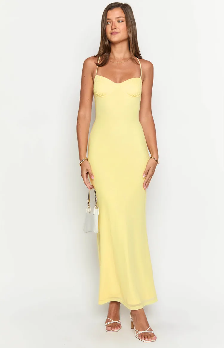Sonia Yellow Maxi Dress sold by Beginning Boutique product image thumbnail 2