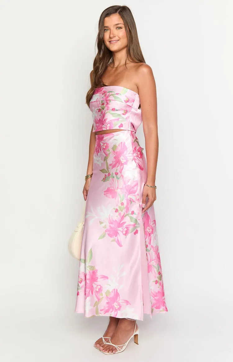 Genevieve Pink Floral Print Top sold by Beginning Boutique product image thumbnail 5