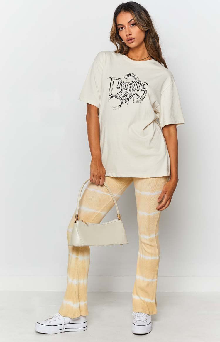 Laroi Tye Dye Flare Pants Yellow sold by Beginning Boutique product image thumbnail 5