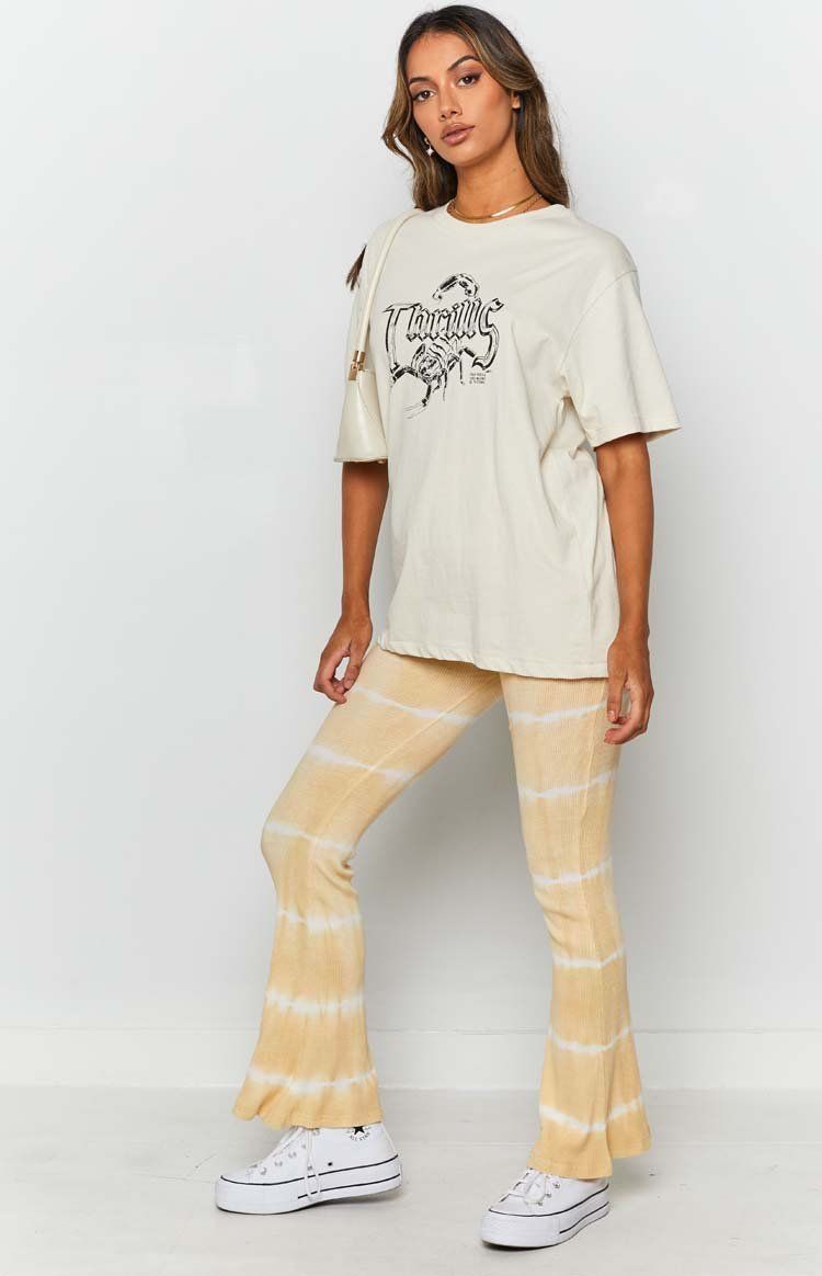 Laroi Tye Dye Flare Pants Yellow sold by Beginning Boutique product image thumbnail 7