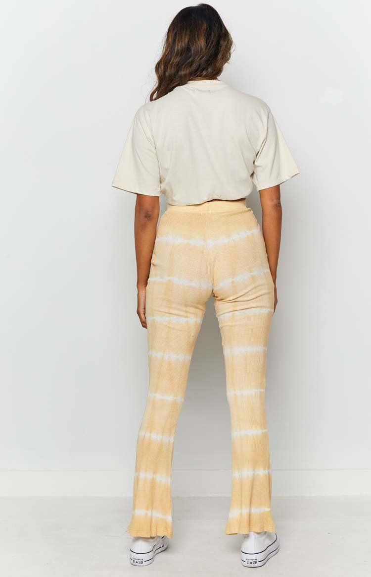 Laroi Tye Dye Flare Pants Yellow sold by Beginning Boutique product image thumbnail 8