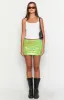 Emiko Green Sequin Mini Skirt sold by Beginning Boutique