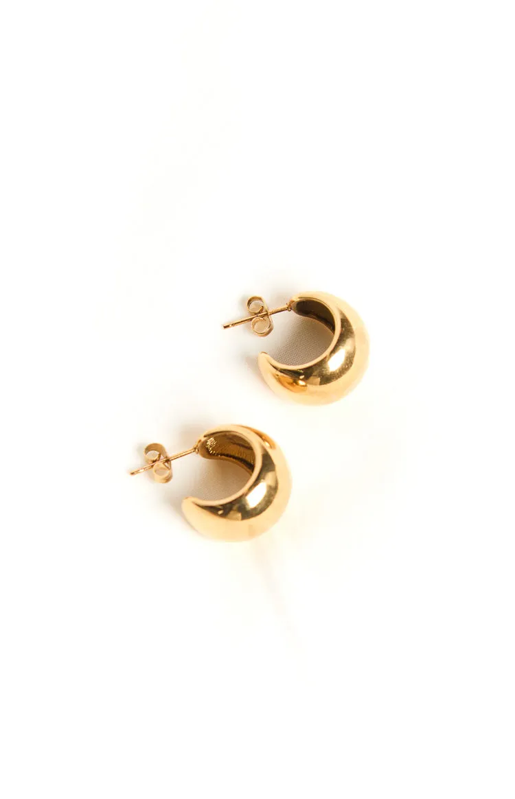 Ellarah Gold Hoop Earrings 2 Pack sold by Beginning Boutique product image thumbnail 3